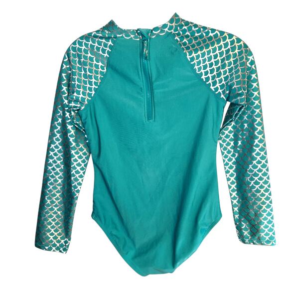 4 Piece Mermaid Set  Large One Piece Medium Tail and  Panties Small Shirt - Picture 4 of 5